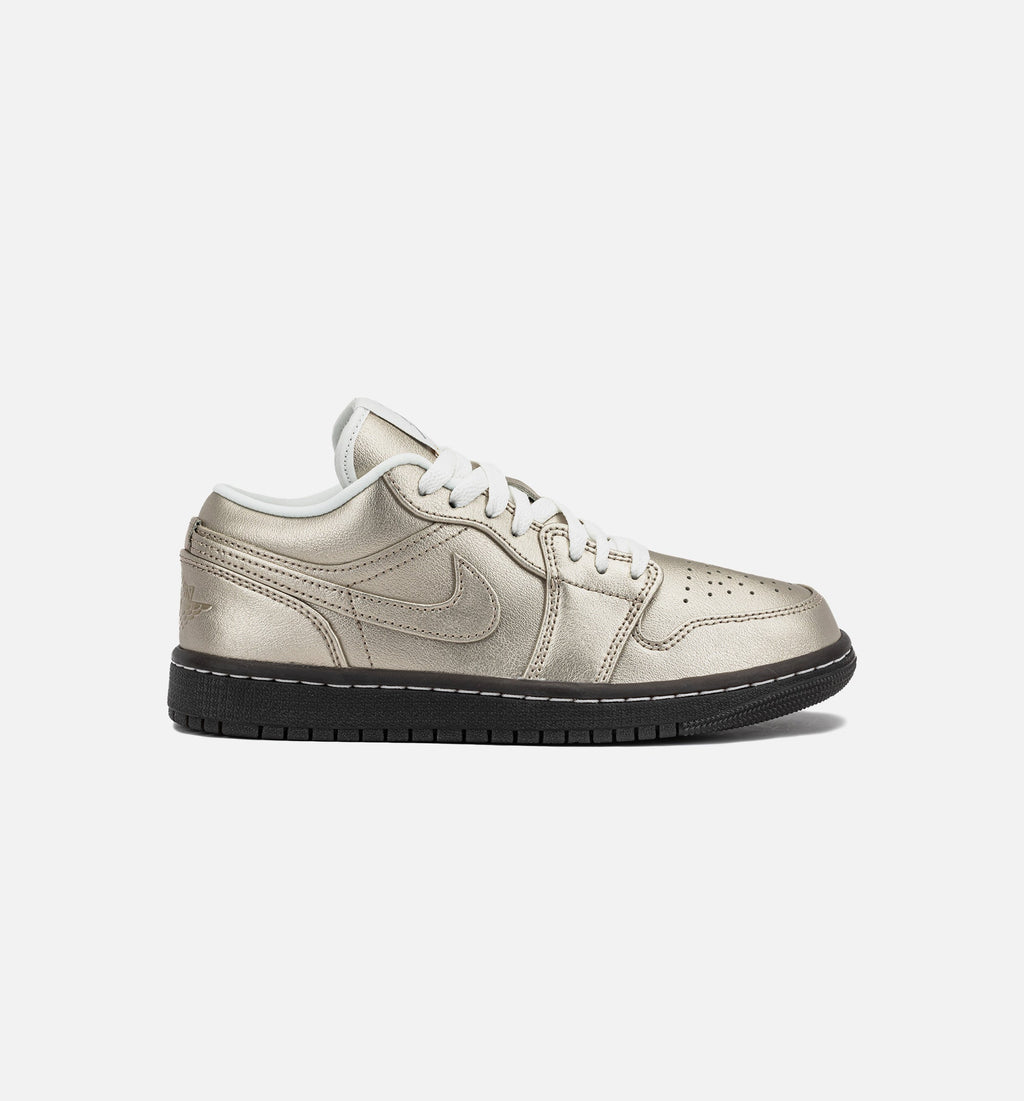 Air Jordan 1 Low SE Metallic Zinc Women's Sneakers - Metallic Zinc/Summit White/Velvet Brown/Metallic Zinc
