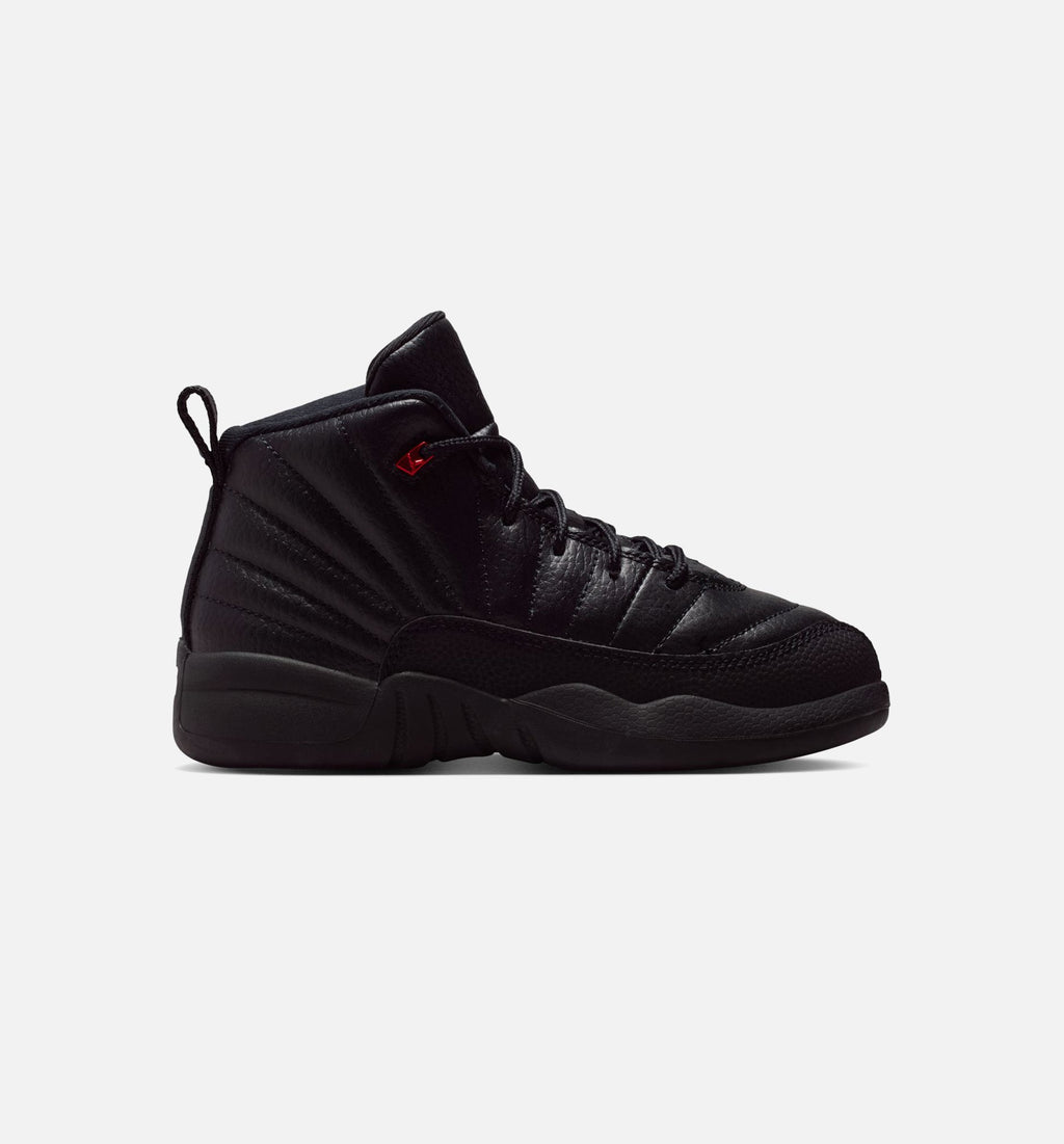 Air Jordan 12 Retro Bloodline Preschool Sneakers - Black/Varsity Red