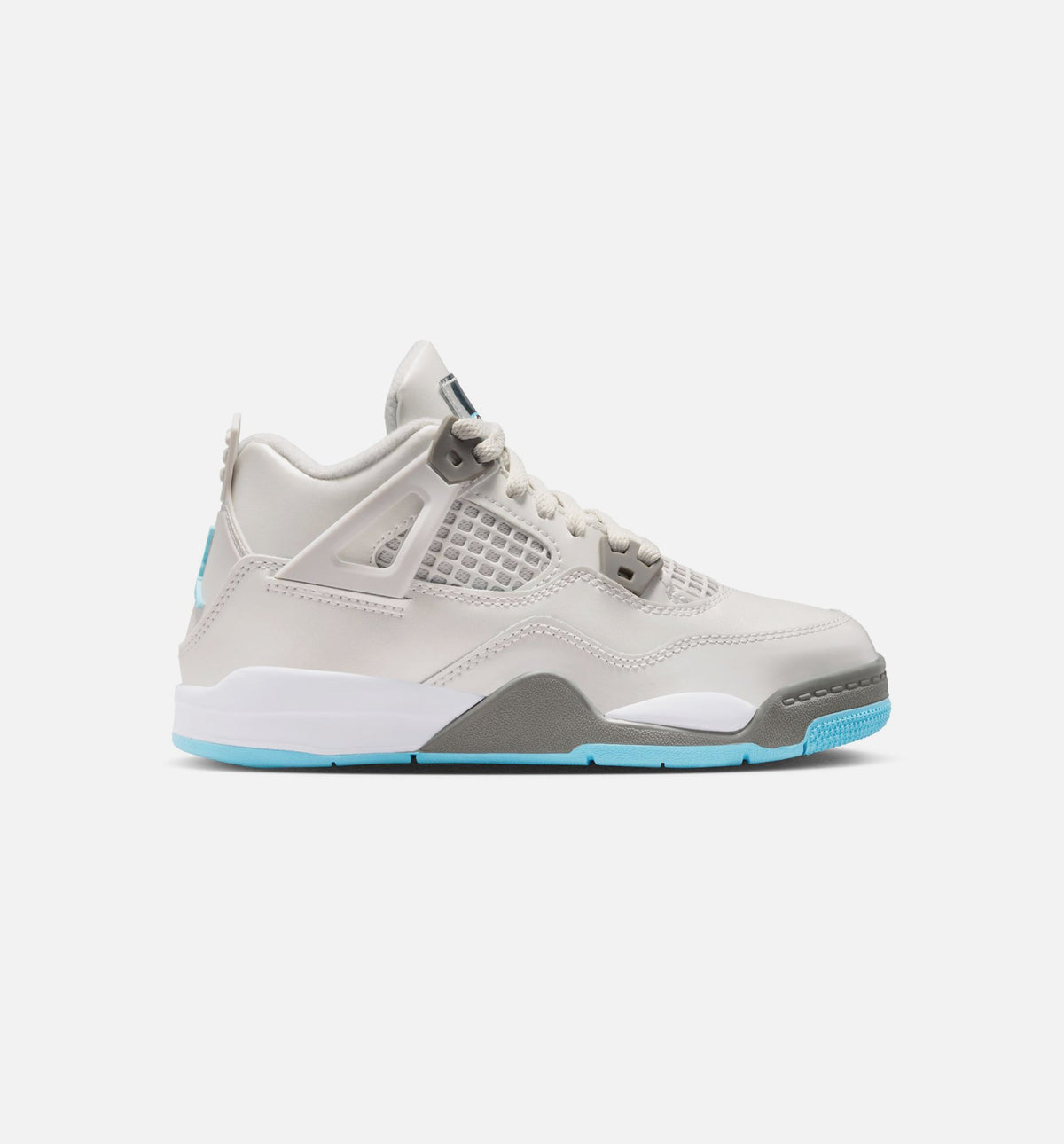 Air Jordan 4 Retro Blue Chill Preschool Sneakers - Photon Dust/Blue Chill/Flat Pewter/White/Blue Tint