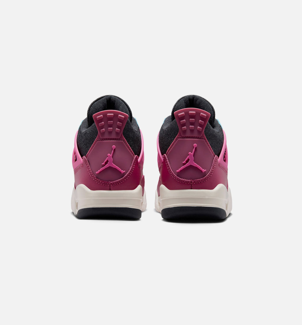 Air Jordan 4 Retro She's A Star Grade School Sneakers - Sweet Beet/Desert Pink/Off Noir/Chalk