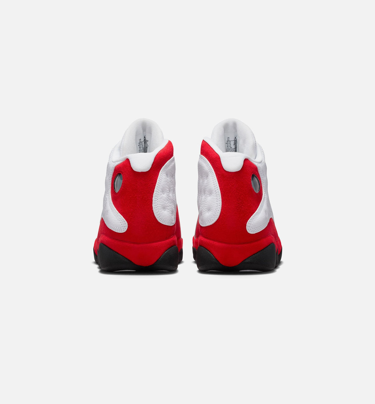 Air Jordan 13 Retro White and University Red Men's Sneakers - White/Black/True Red
