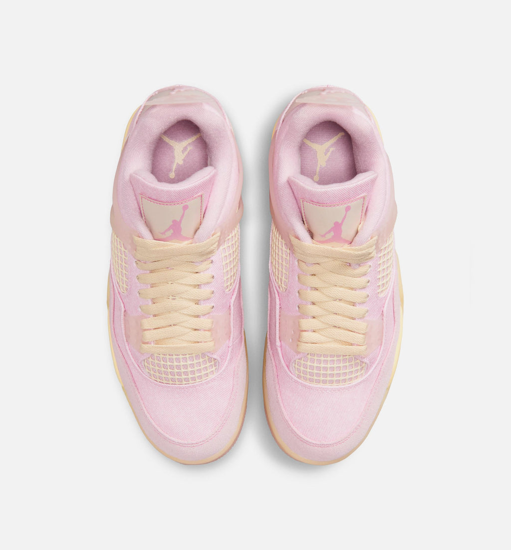 Air Jordan 4 Retro Pink Pearl and Iced Carmine Women's Sneakers - Pearl Pink/Iced Carmine/Coconut Milk