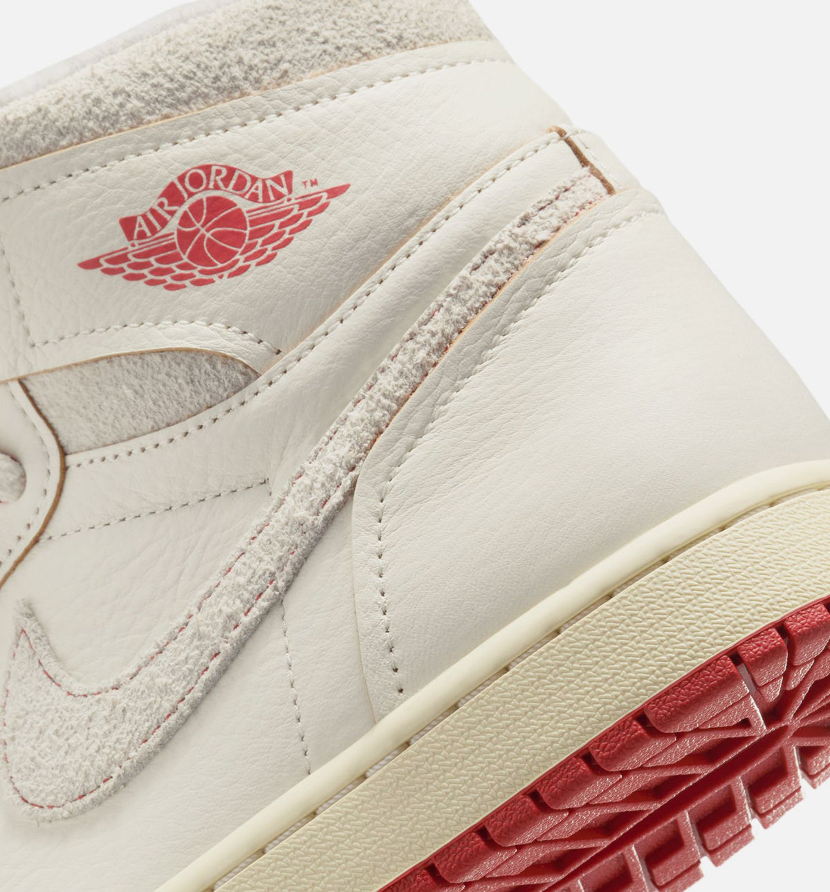 Air Jordan 1 High OG Rare Air Cinnabar Women's Sneakers - Sail/Cinnabar/Light Bone