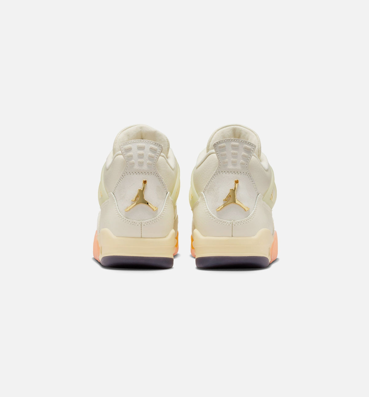 Air Jordan 4 Retro Birds of Paradise Women's Sneakers - Coconut Milk/Metallic Gold/Muslin/Bright Mango/Sundial/Black