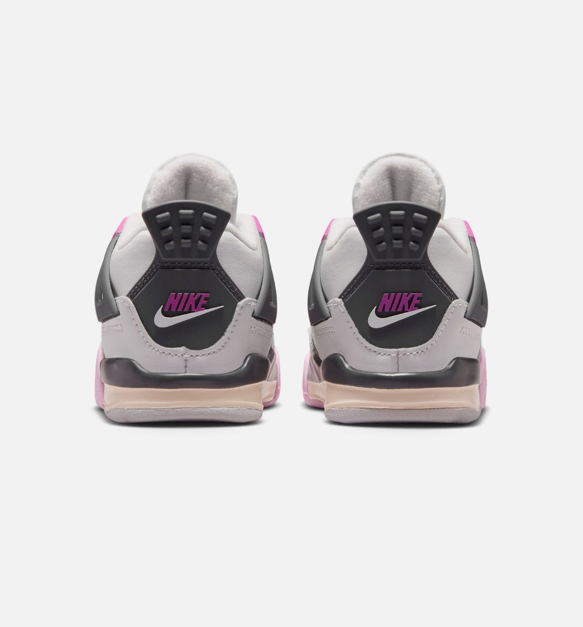 Air Jordan 4 Retro Comic Infant/Toddler Sneakers - Off White/Fire Pink/Anthracite