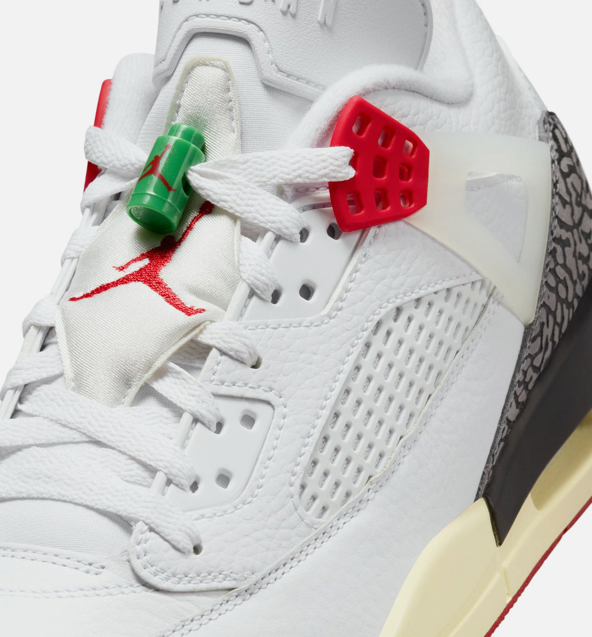 Spizike Low Men's Sneakers - White/Black/Sail/Varsity Red