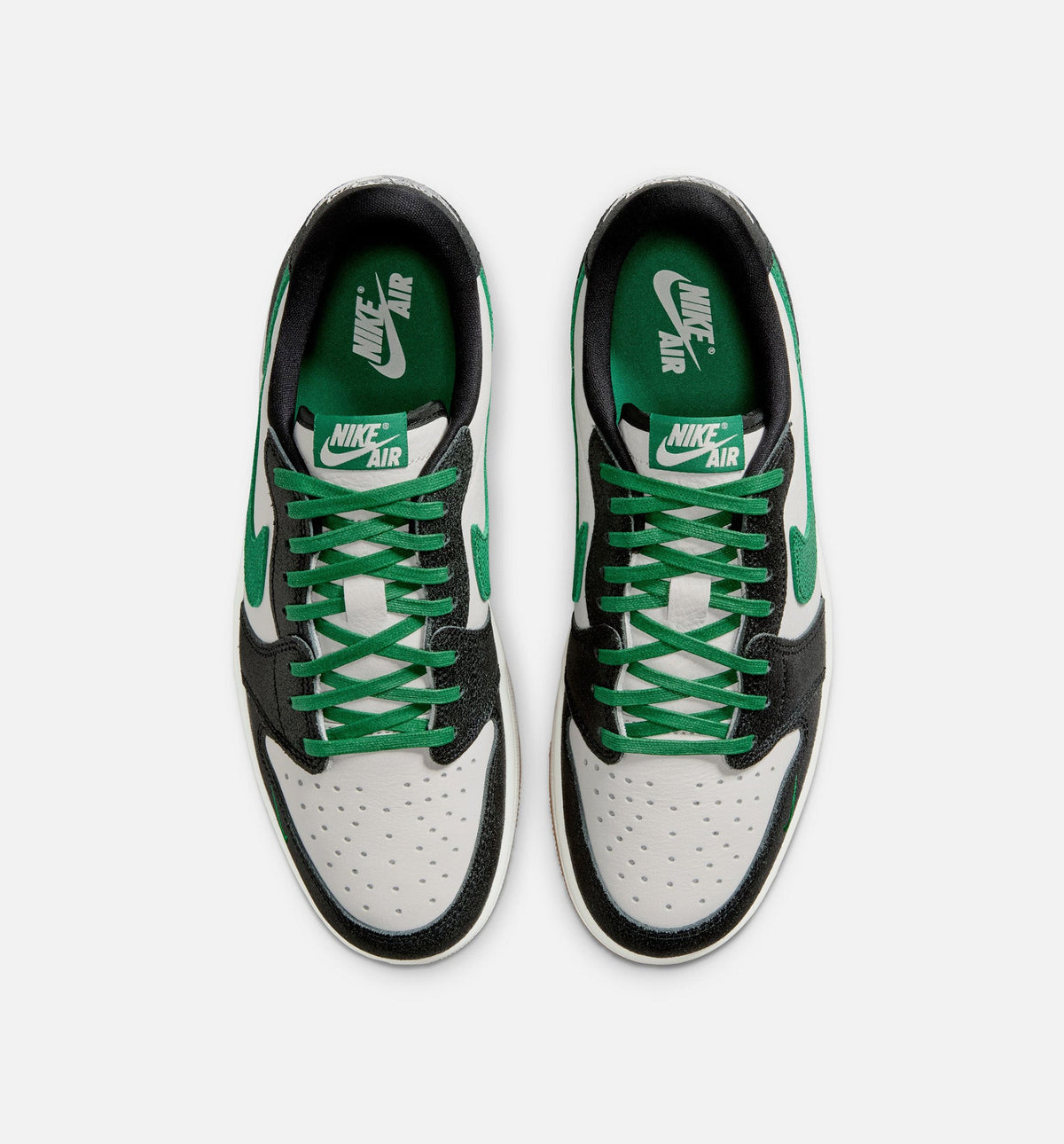 Air Jordan 1 Retro Low OG Men's Sneakers - Phantom/Pine Green/Black
