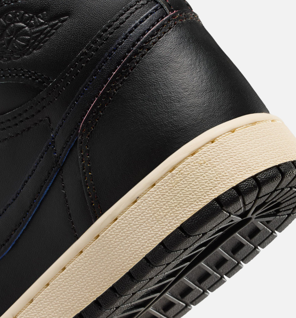 Air Jordan 1 Retro High OG Grade School Sneakers - Black/Muslin