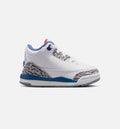 Air Jordan 3 Retro OG True Blue Infant/Toddler Sneakers - White/Fire Red/True Blue