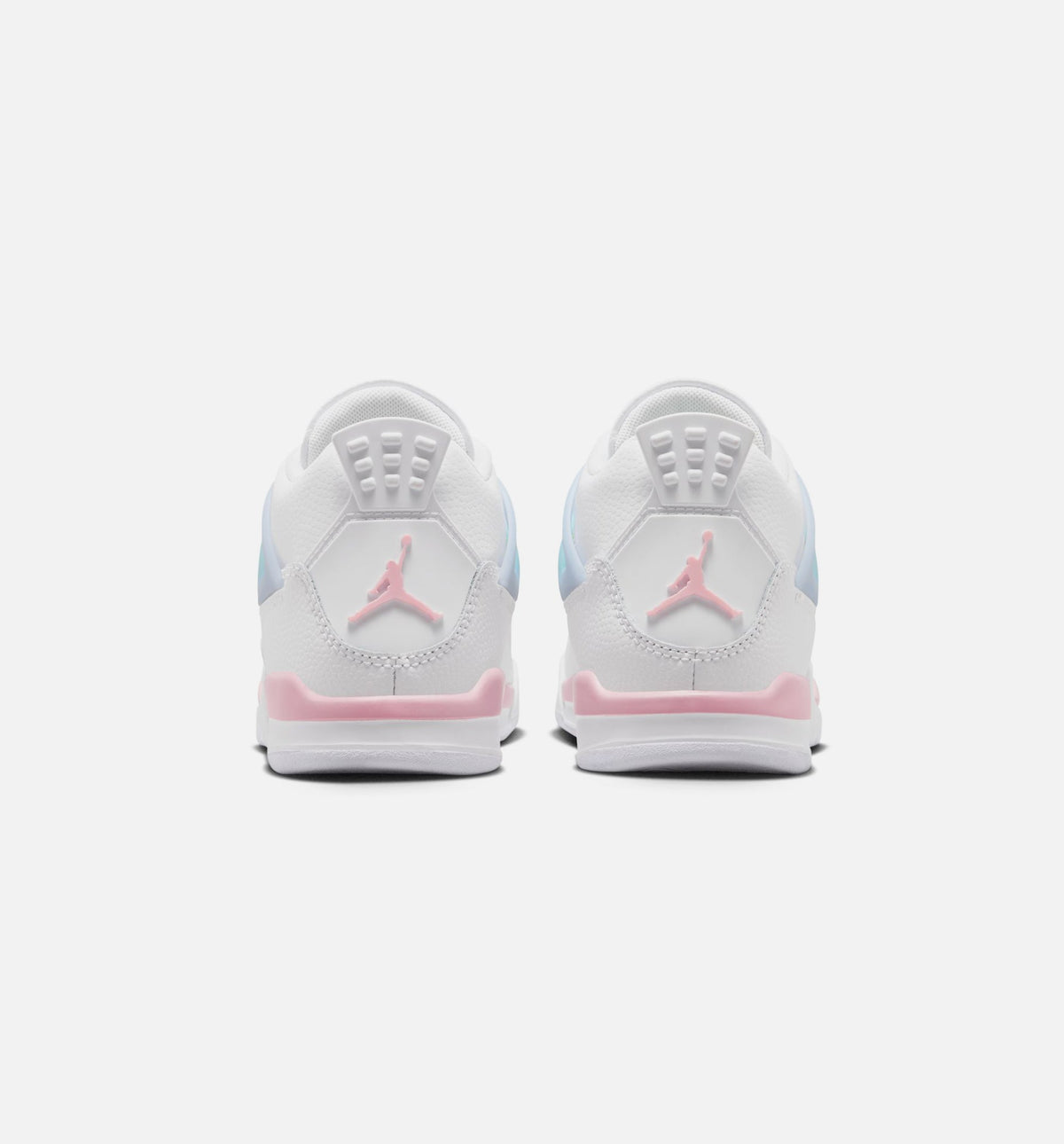 Air Jordan 4 Retro Medium Soft Pink Preschool Sneakers - White/Medium Soft Pink/Half Blue