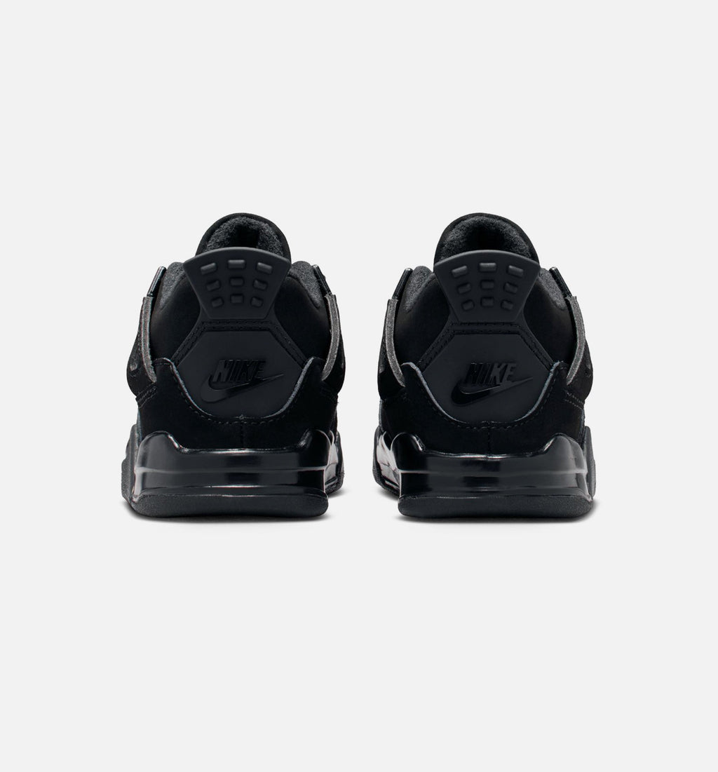 Air Jordan 4 Retro Black Cat Infant/Toddler Sneakers - Black/Black/Light Graphite