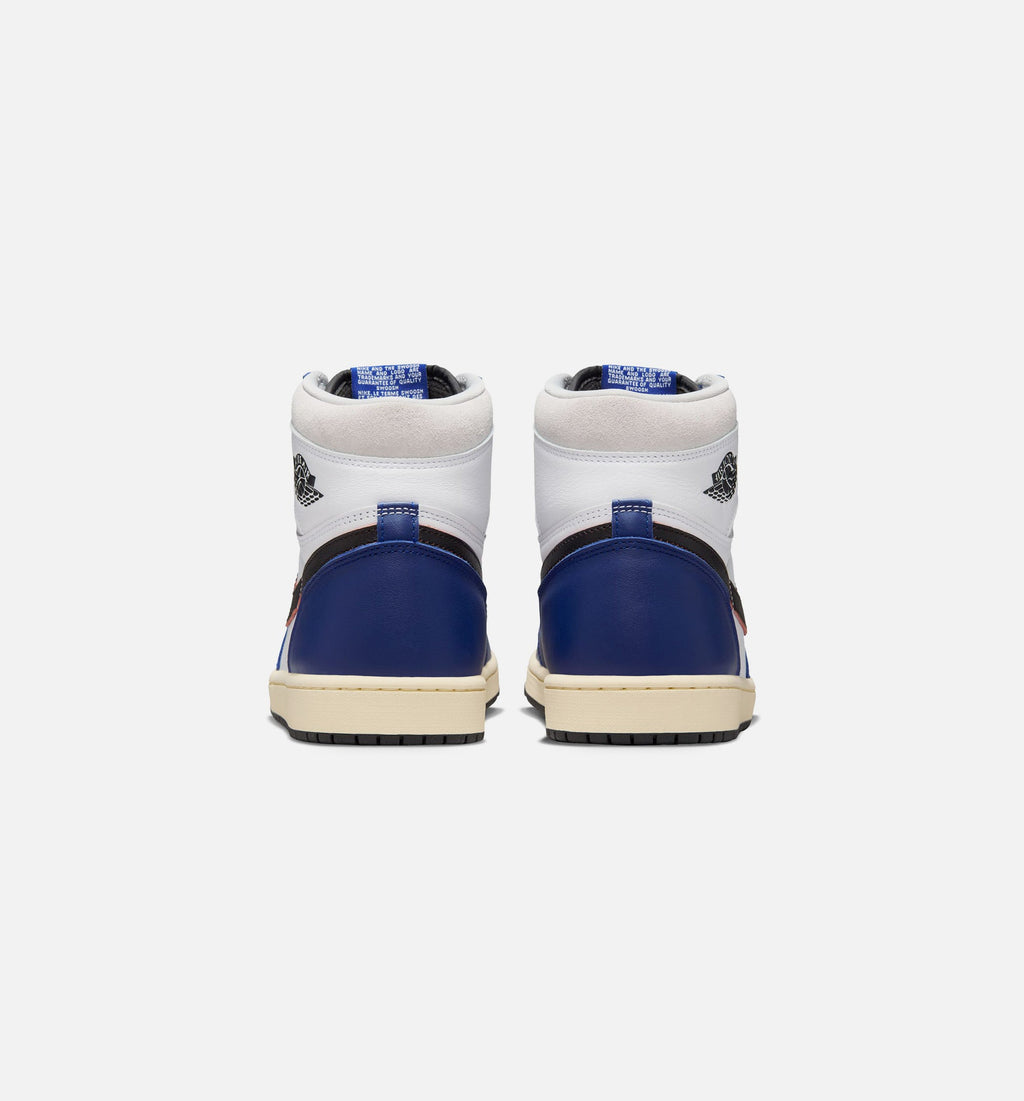 Air Jordan 1 Retro High OG Rare Air Men's Sneakers - White/Black/Neutral Grey/Deep Royal Blue