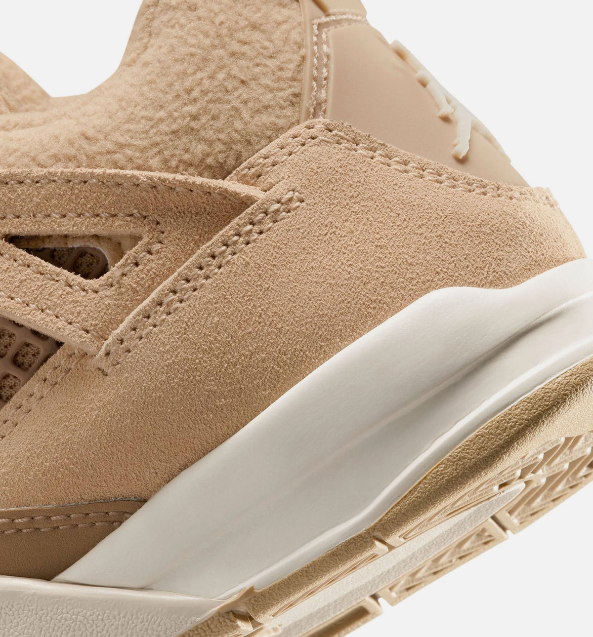 Air Jordan 4 Retro Cozy Girl Preschool Sneakers - Hemp/Light Orewood Brown