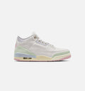 Air Jordan 3 Retro Sail and Jade Aura Men's Sneakers - Sail/Jade Aura/Aura/Iced Carmine