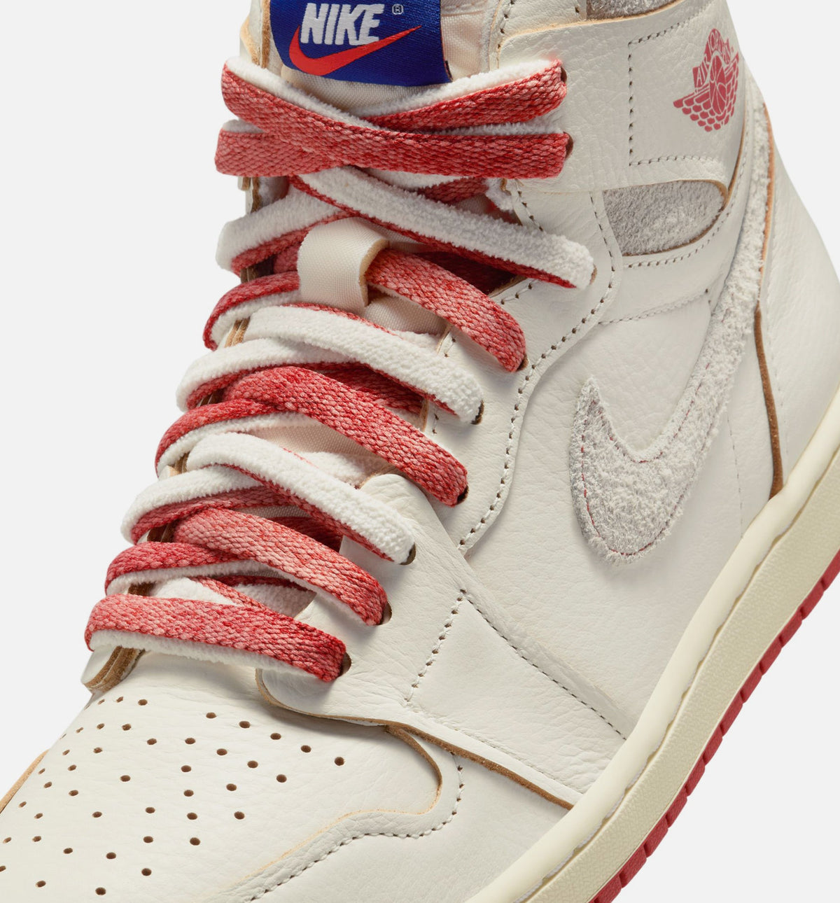Air Jordan 1 High OG Rare Air Cinnabar Women's Sneakers - Sail/Cinnabar/Light Bone