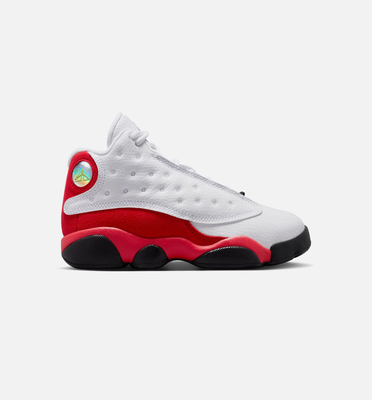 Air Jordan 13 Retro White and University Red Preschool Sneakers - White/Black/True Red
