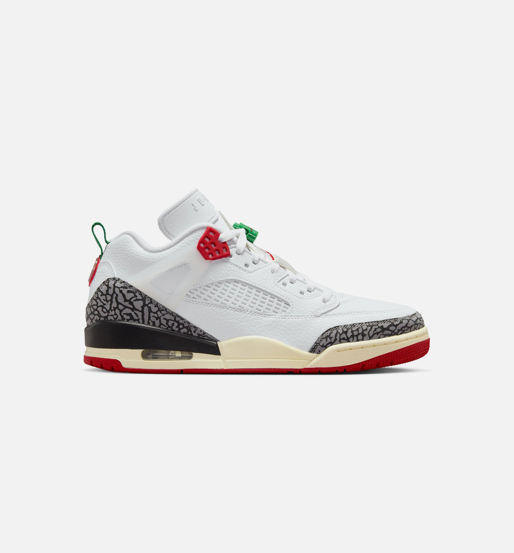 Spizike Low Men's Sneakers - White/Black/Sail/Varsity Red