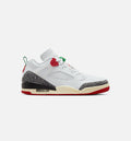 Spizike Low Men's Sneakers - White/Black/Sail/Varsity Red