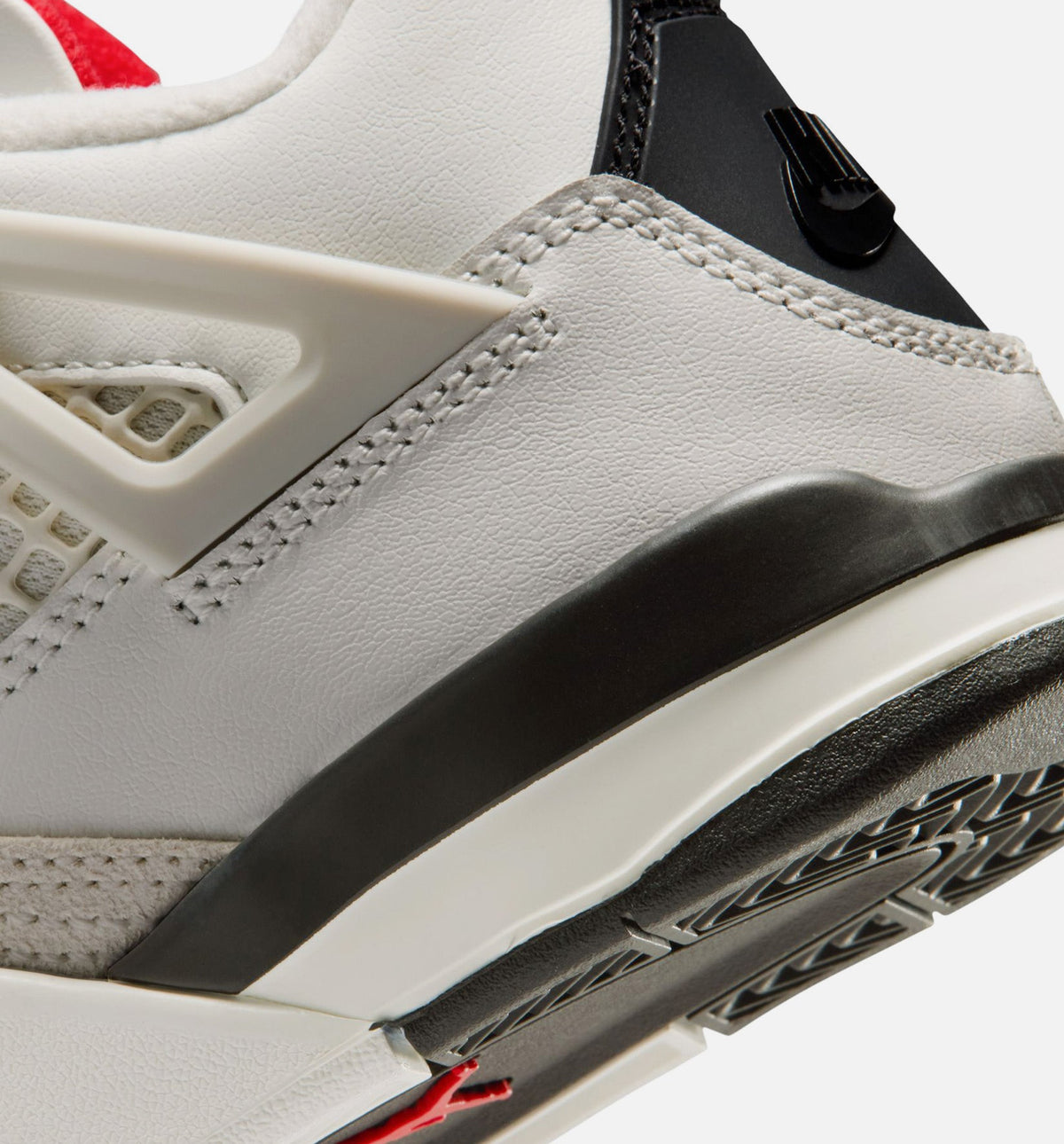 Air Jordan 4 Retro Flight Club Preschool Sneakers - Sail/Black/University Red