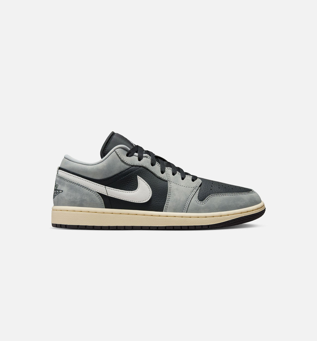 Air Jordan 1 Low SE Men's Sneakers - Light Smoke Grey/White/Off Noir