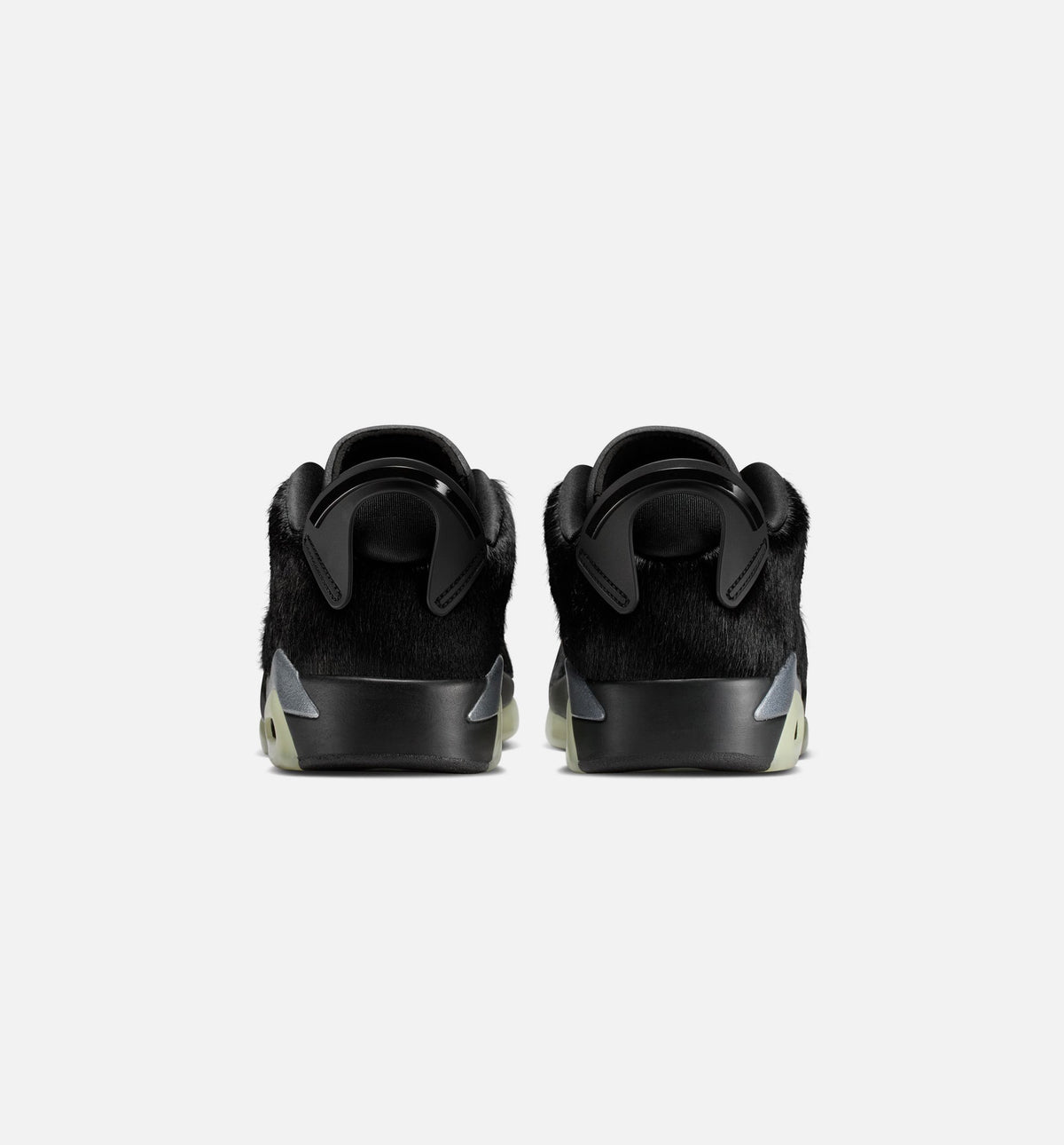 Air Jordan 6 Retro Low Blackout Women's Sneakers - Black/Black