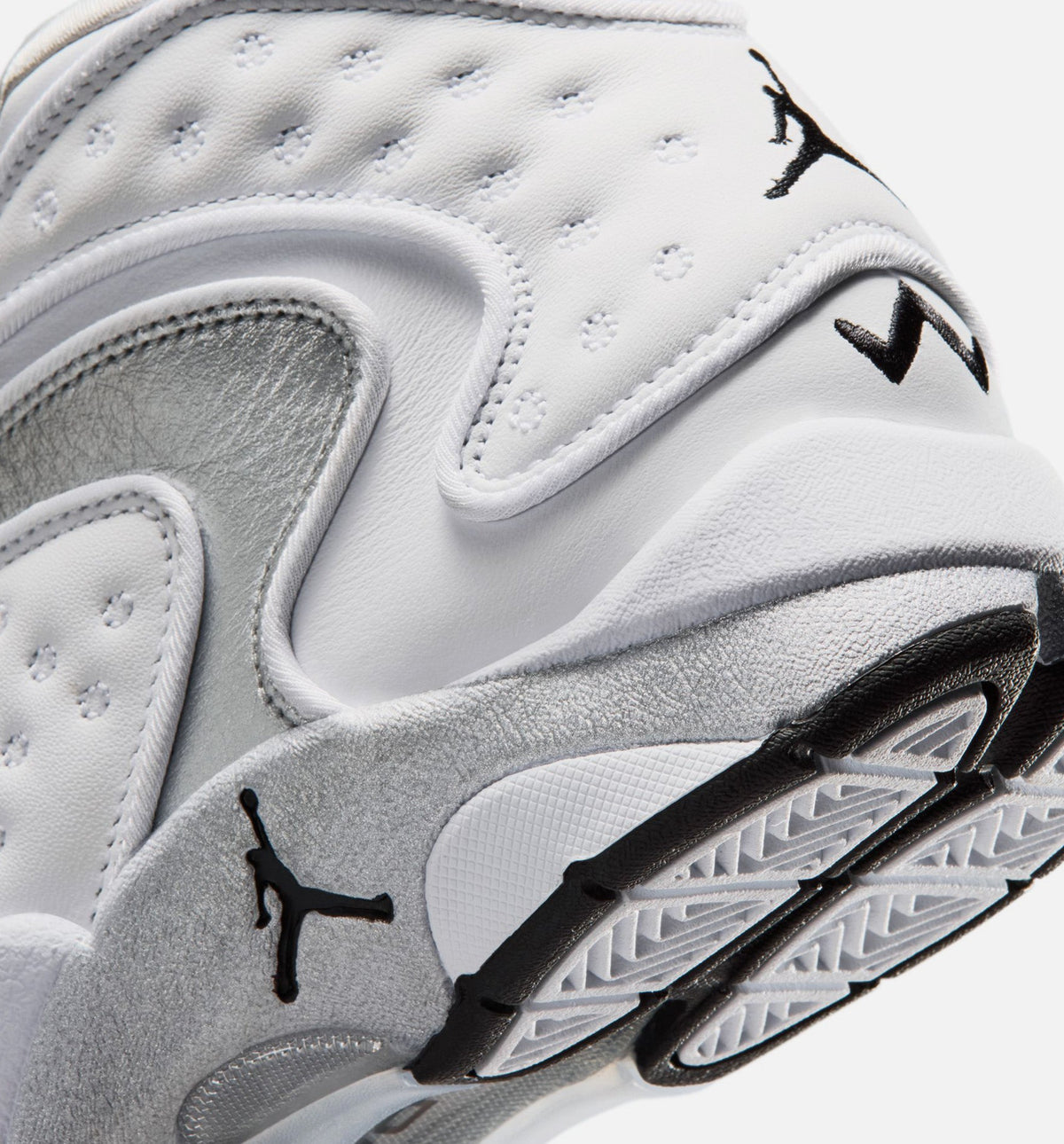 Air Jordan OG Women's Sneakers - White/Black/Metallic Silver