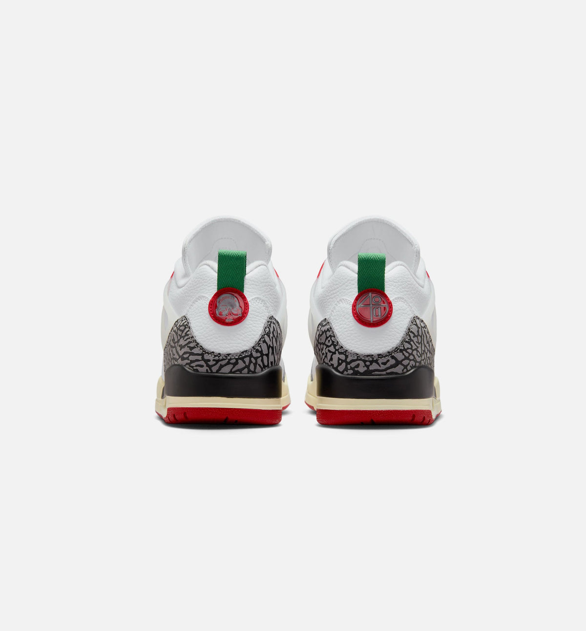 Spizike Low Men's Sneakers - White/Black/Sail/Varsity Red