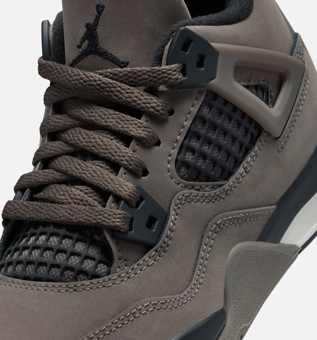 Air Jordan 4 Retro Cave Stone and Black Preschool Sneakers - Cave Stone/Black/Moon Particle