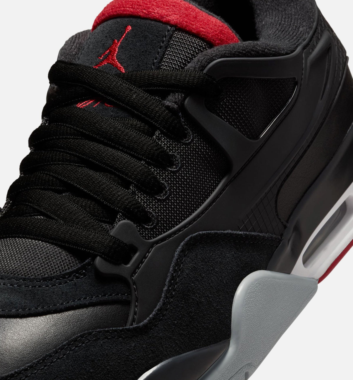Air Jordan 4 RM Men's Sneakers - Black/Wolf Grey/White/Varsity Red