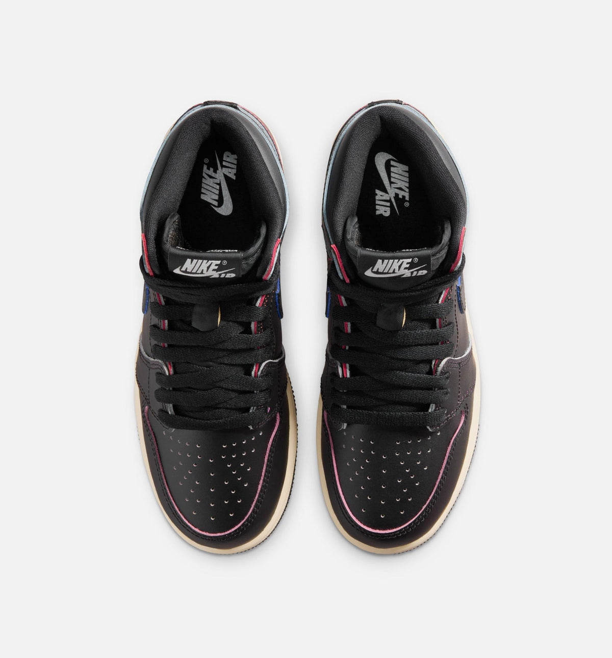 Air Jordan 1 Retro High OG Grade School Sneakers - Black/Muslin