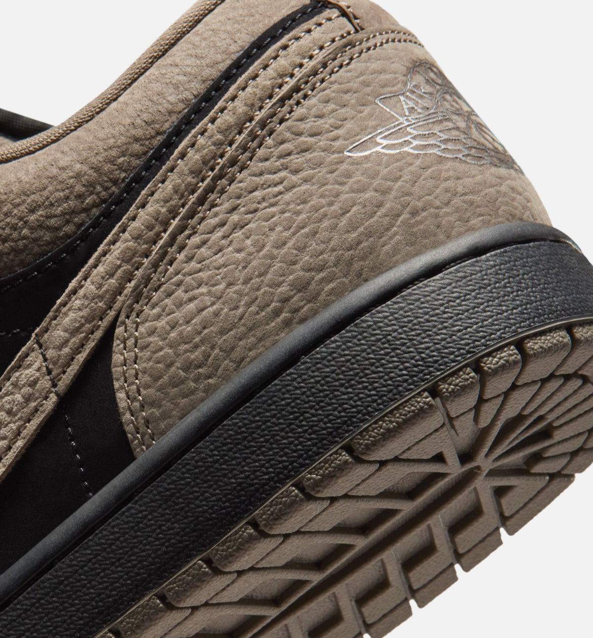 Air Jordan 1 Low SE Men's Sneakers - Black/Olive Grey/Light Wild Mango