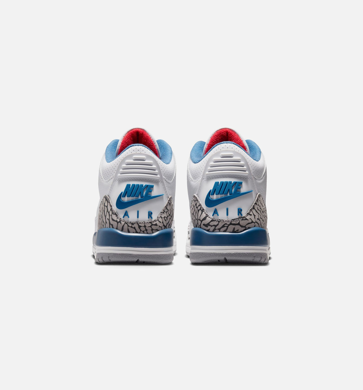 Air Jordan 3 Retro OG True Blue Grade School Sneakers - White/Fire Red/True Blue