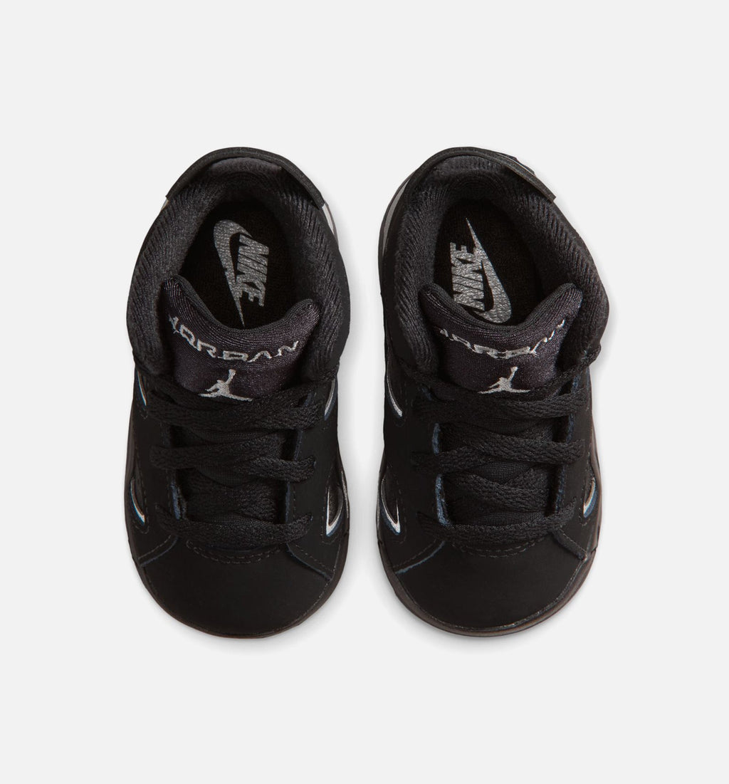 Air Jordan 6 Cap & Gown Infant/Toddler Sneakers - Black/Reflective Silver