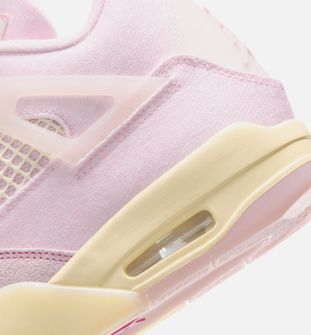 Air Jordan 4 Retro Pink Pearl and Iced Carmine Women's Sneakers - Pearl Pink/Iced Carmine/Coconut Milk