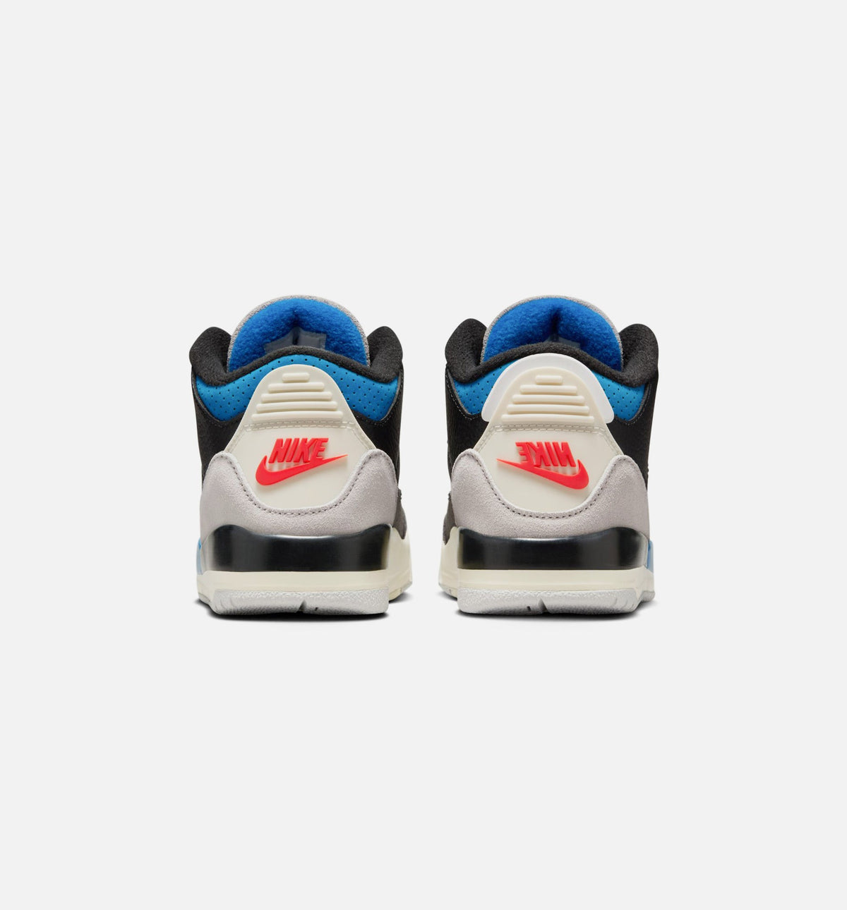 Air Jordan 3 Retro OG Rare Air Preschool Sneakers - Black/Chile Red/Neutral Grey