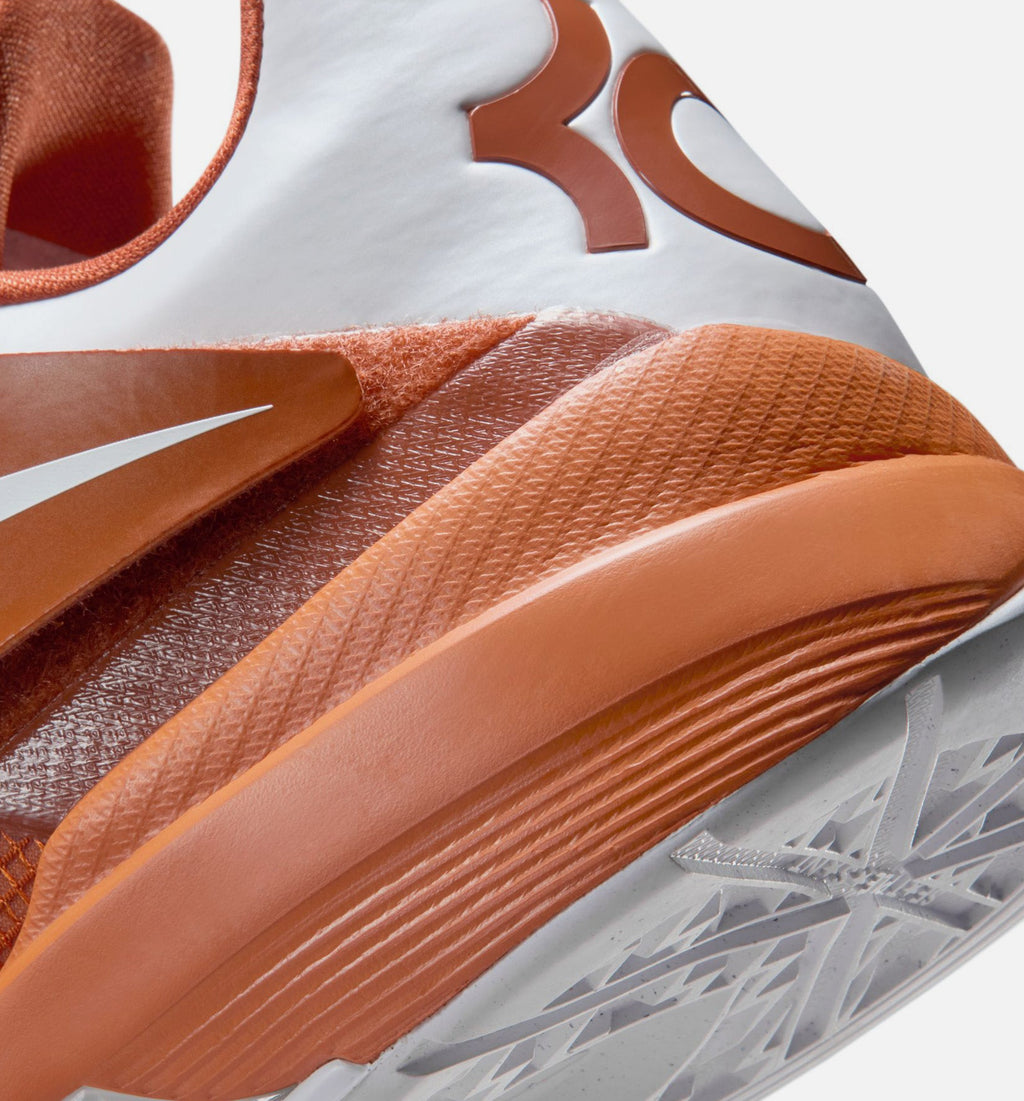 Zoom KD 4 Texas Longhorns Men's Sneakers - Desert Orange/White