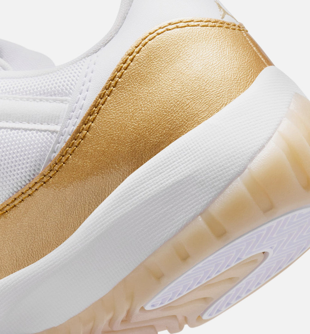 Air Jordan 11 Retro Low Mother's Day Women's Sneakers - White/Metallic Gold/Team Gold