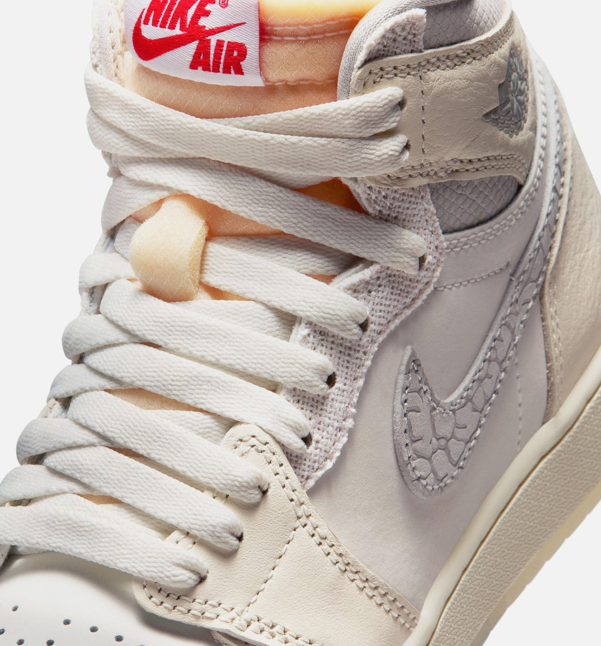 Air Jordan 1 Retro High OG Grade School Sneakers - Sail/University Red/Pale Ivory/Coconut Milk/Phantom