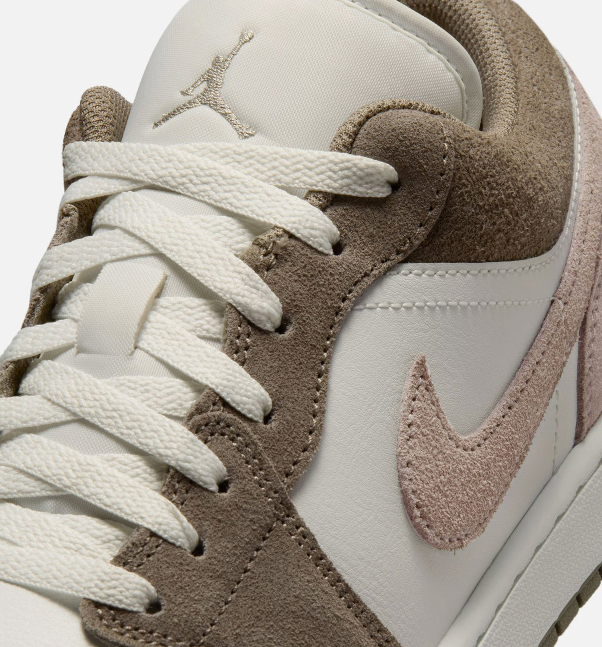 Air Jordan 1 Low Men's Sneakers - Olive Grey/Enigma Stone/Summit White