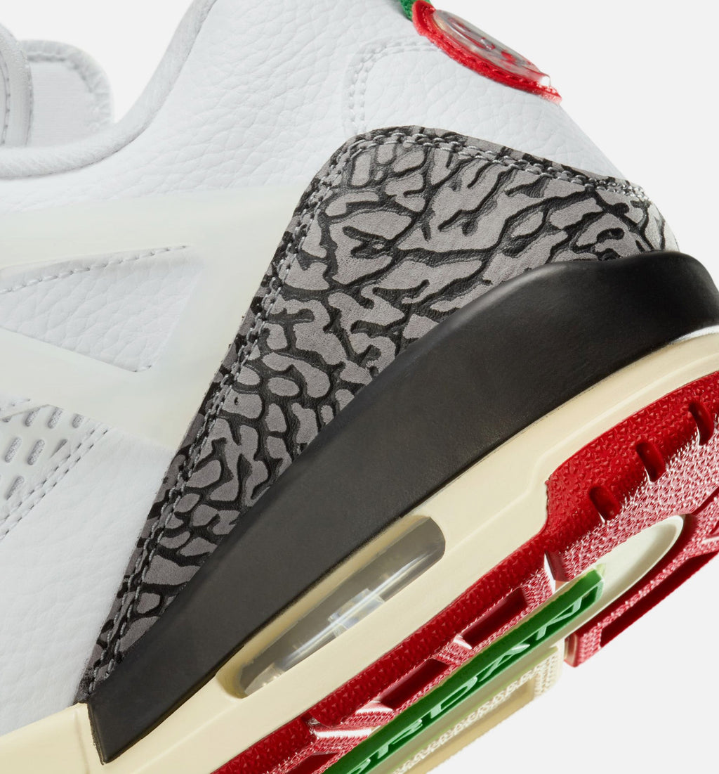 Spizike Low Men's Sneakers - White/Black/Sail/Varsity Red