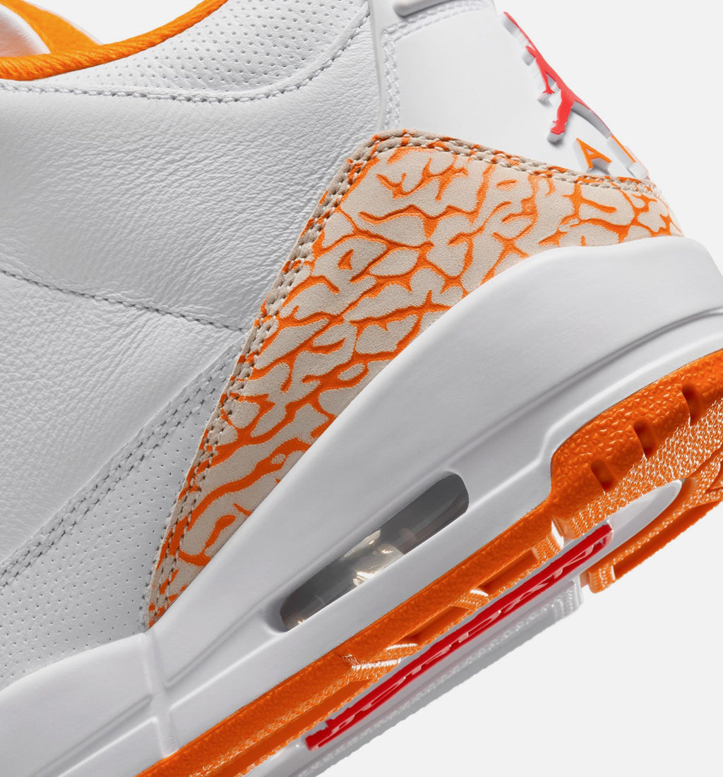 Air Jordan 3 Retro Orange Citrus Women's Sneakers - White/Multicolor