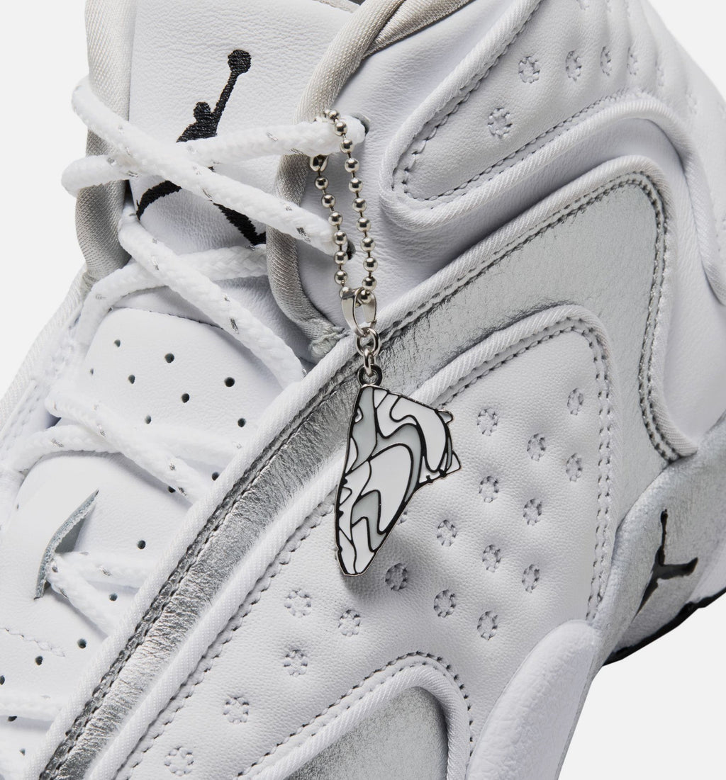 Air Jordan OG Women's Sneakers - White/Black/Metallic Silver
