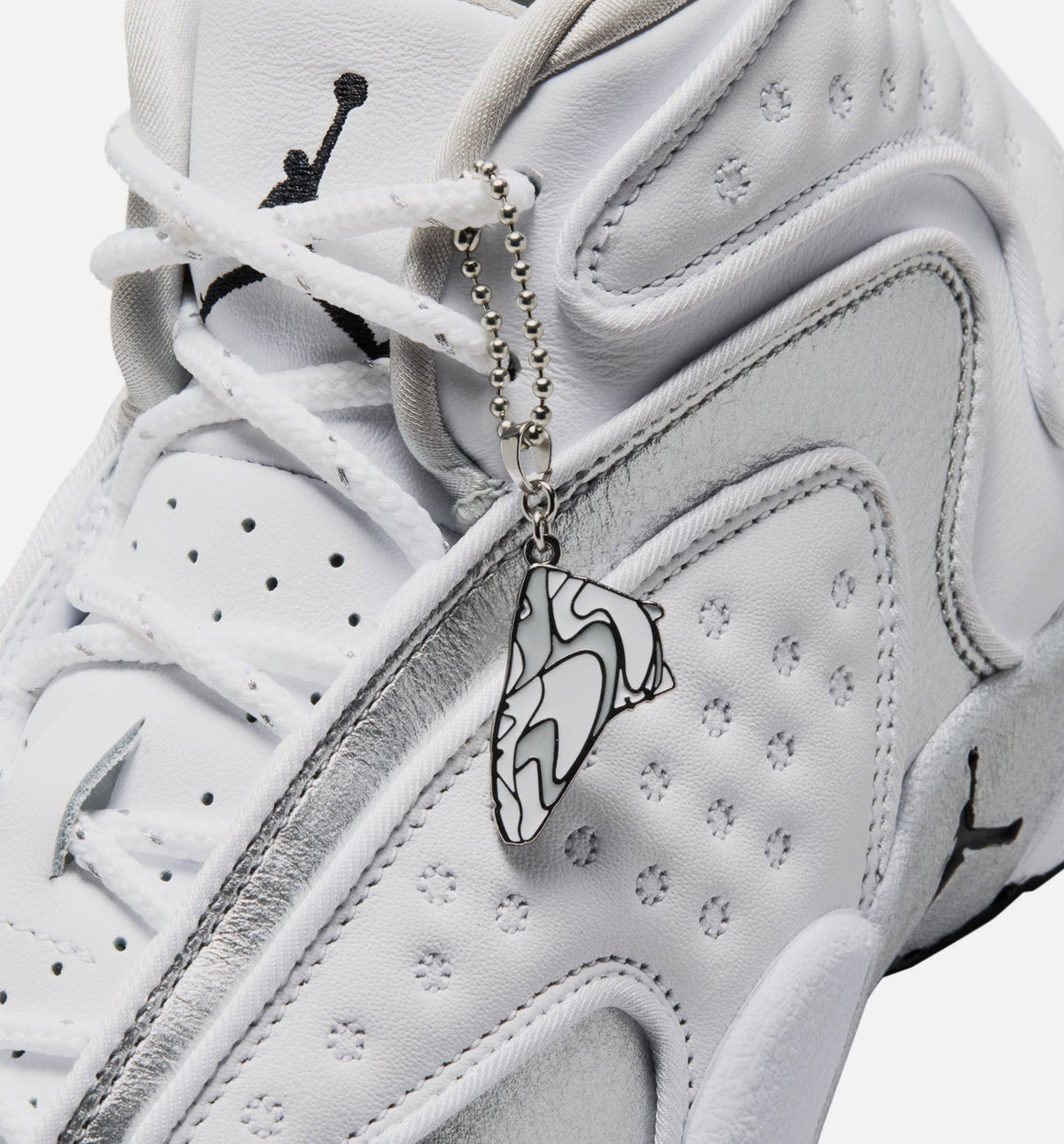 Air Jordan OG Women's Sneakers - White/Black/Metallic Silver