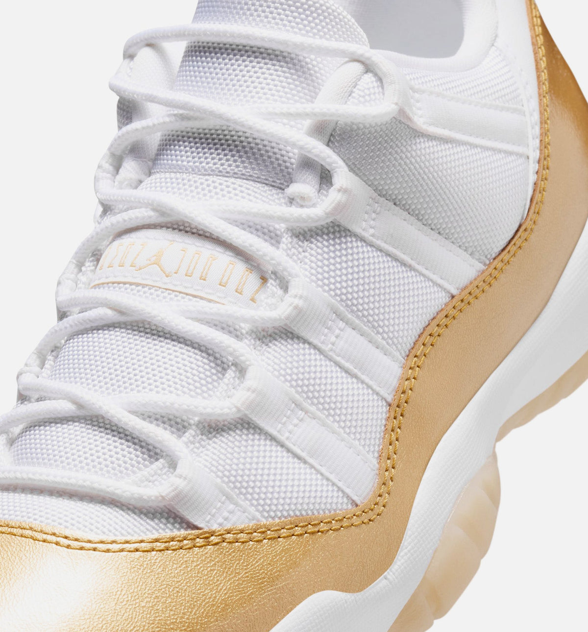 Air Jordan 11 Retro Low Mother's Day Women's Sneakers - White/Metallic Gold/Team Gold