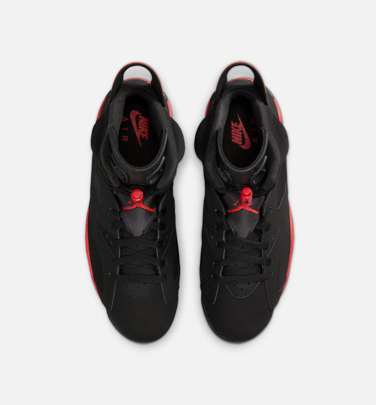 Air Jordan 6 Retro Infrared Men's Sneakers - Black/Light Crimson
