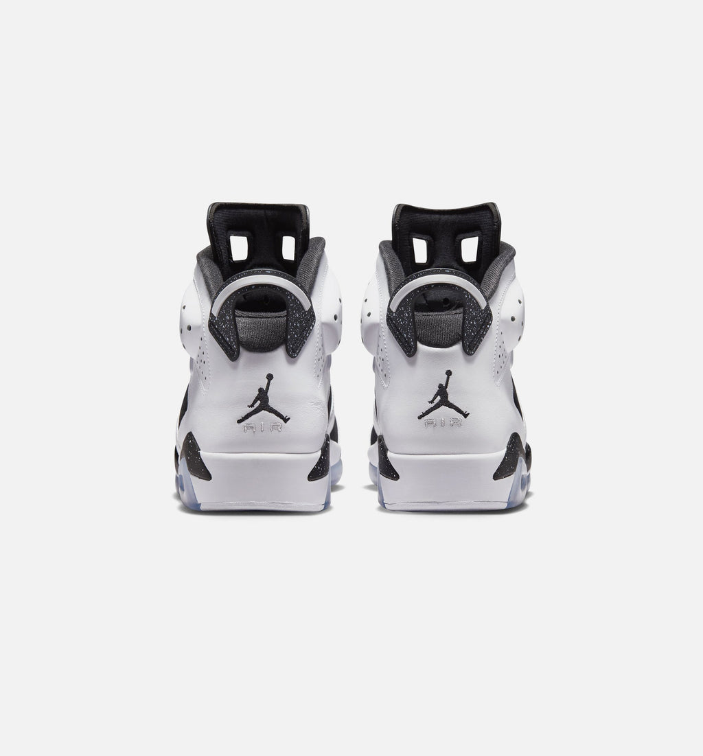 Air Jordan 6 Retro Black and White Men's Sneakers - Black/White