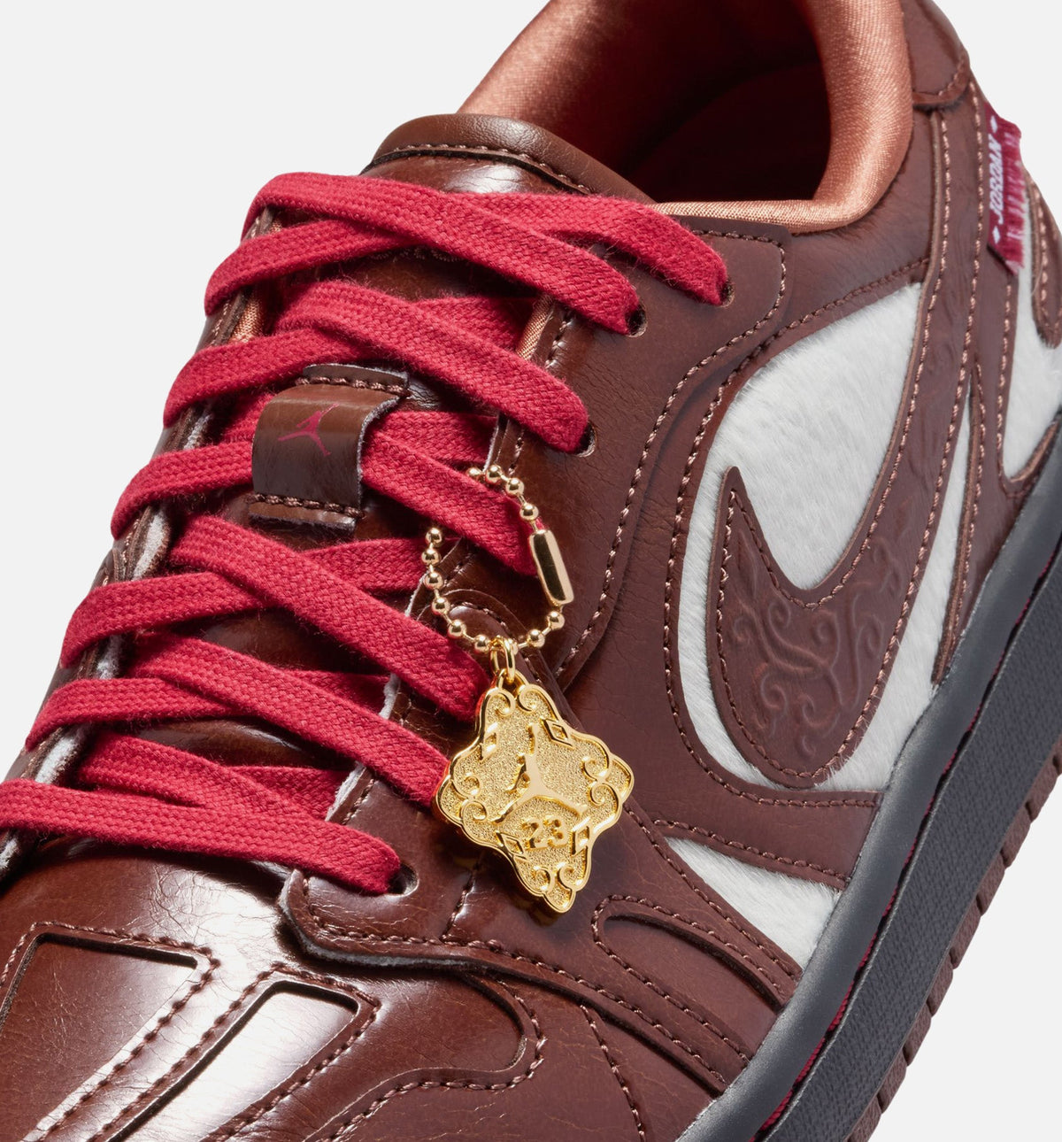 Air Jordan 1 Low Lunar New Year Women's Sneakers - Light Chocolate/Black