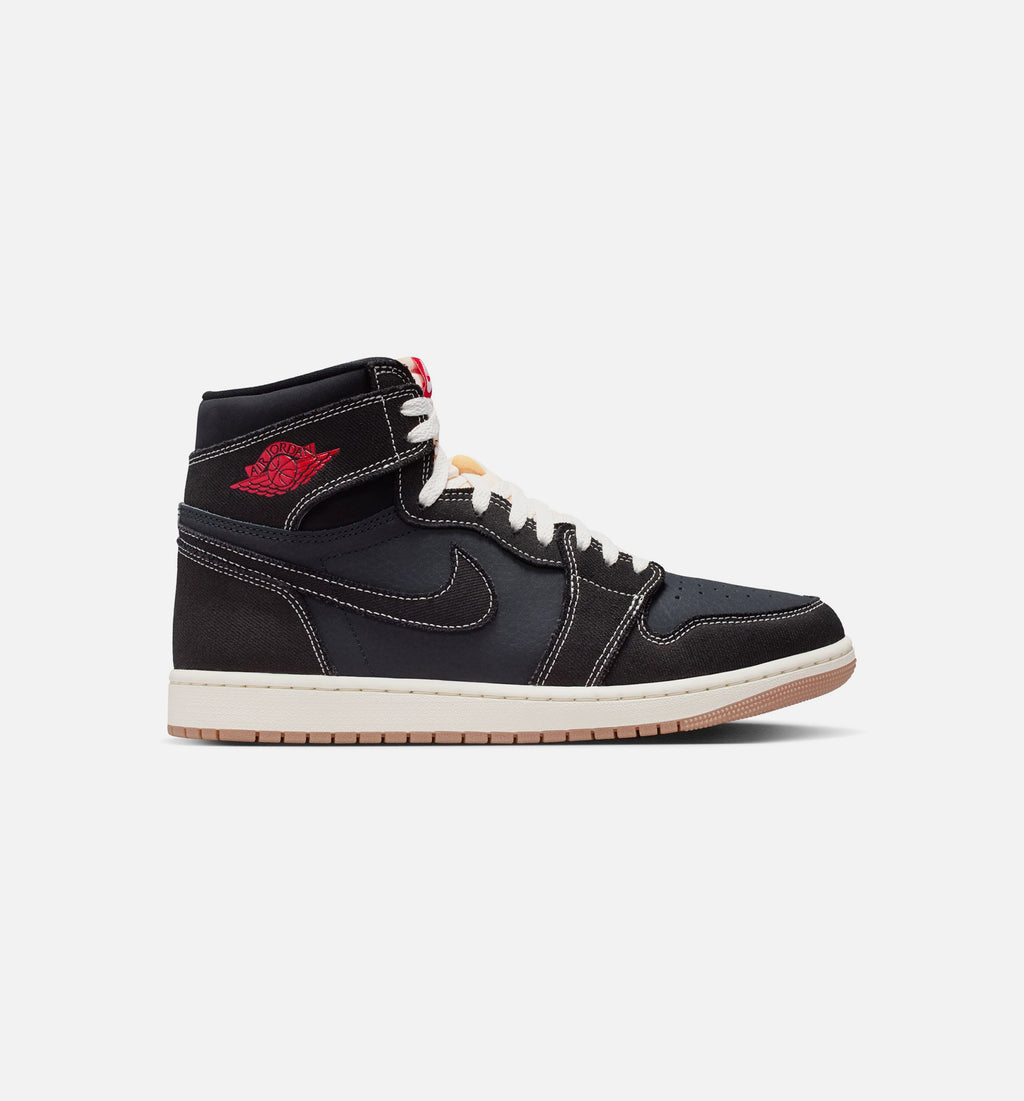 Air Jordan 1 Retro High OG Flight Club Men's Sneakers - Black/University Red/Sail/Gum Medium Brown