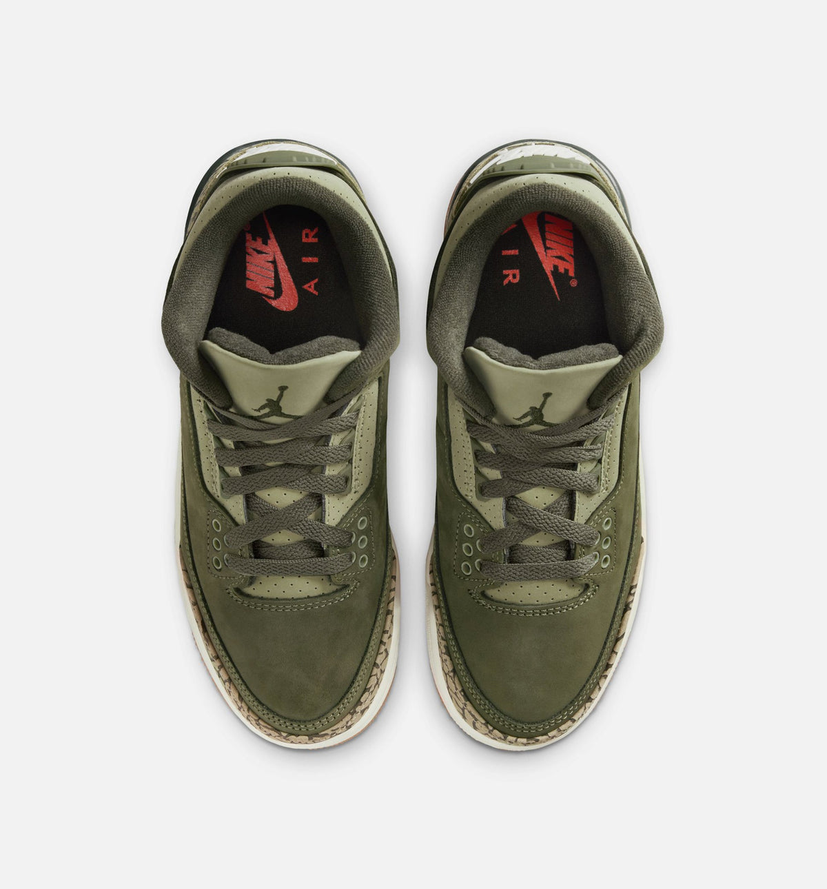 Air Jordan 3 Retro Medium Olive Grade School Sneakers - Medium Olive/Sequoia/Neutral Olive/Sail