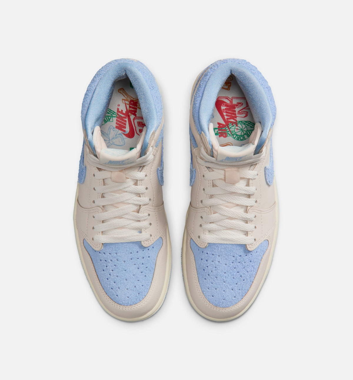 Air Jordan 1 Retro High OG Women's Sneakers - Pale Ivory/Psychic Blue/Coconut Milk